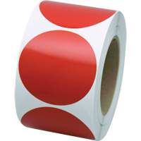 Formes de marquage, Cercle, 3" lo x 3" la, Rouge, Vinyle Les Fournitures Industrielles Méga