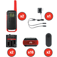 TalkAbout Two-Way Radios, FRS Radio Band, 22 Channels, 32 km Range Les Fournitures Industrielles Méga