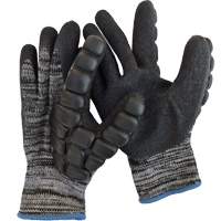 Anti-Impact Coated Hammer Gloves, 8/Medium, Synthetic Palm, Elastic Cuff Les Fournitures Industrielles Méga