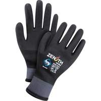 Gants enduits ZX-30° de premi&egrave;re qualit&eacute;, Moyen, R&ecirc;vetement Mousse de PVC, Calibre 15, Enveloppe en Nylon Les Fournitures Industrielles Méga