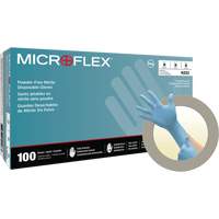 Gants jetables N20, Petit, Nitrile, 4,7 mils, Sans poudre, Bleu Les Fournitures Industrielles Méga