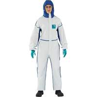 AlphaTec 1800 Comfort 3-Piece Coveralls, Large, Blue/White, Microporous/SMS Les Fournitures Industrielles Méga