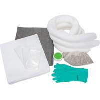 Trousse d'&eacute;quipement de lutte contre les d&eacute;versements, Huile seulement/Universel, Sac, Absorbance de 10 gal. US Les Fournitures Industrielles Méga