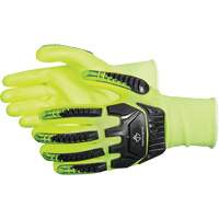 Gants antichocs &agrave; haute visibilit&eacute; r&eacute;sistants aux coupures Dexterity, Petit, Paume en Mousse de nitrile, Poignet &eacute;lastique Les Fournitures Industrielles Méga