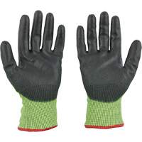 Gants &agrave; haute visibilit&eacute; enduits par trempage, Petit, Calibre 15, Rev&ecirc;tement Polyur&eacute;thane, ASTM ANSI niveau A5 Les Fournitures Industrielles Méga