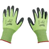 Gants &agrave; haute visibilit&eacute; enduits par trempage, Petit, Calibre 15, Rev&ecirc;tement Polyur&eacute;thane, ASTM ANSI niveau A5 Les Fournitures Industrielles Méga