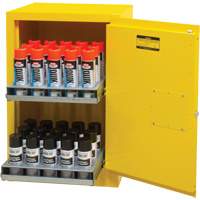 Flammable Aerosol Storage Cabinet, 12 gal., 1 Door, 23" W x 35" H x 18" D Les Fournitures Industrielles Méga
