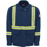 Blouson aviateur doubl&eacute; pour hommes avec garniture r&eacute;fl&eacute;chissante, Petit, Bleu marin, 29 cal/cm² Les Fournitures Industrielles Méga