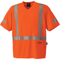 6900 T-shirt de protection contre les rayons UV CoolPass, 3T-Grand, Orange haute visibilit&eacute; Les Fournitures Industrielles Méga
