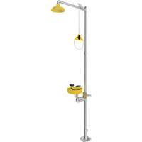 Combination Emergency Shower & Eyewash Station, Pedestal Les Fournitures Industrielles Méga