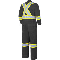 7702BK FR-Tech&reg; 88/12 FR Arc Rated Coveralls, Size 36, Black, 9.7 cal/cm² Les Fournitures Industrielles Méga