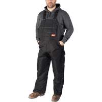 GridIron Regular Length Zip-To-Thigh Bib Overall, Men's, Large, Black Les Fournitures Industrielles Méga