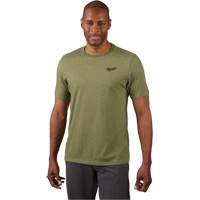 Hybrid Work Tee Shirt, Men's, Small, Green Les Fournitures Industrielles Méga