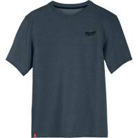 Hybrid Work Tee Shirt, Men's, Small, Blue Les Fournitures Industrielles Méga