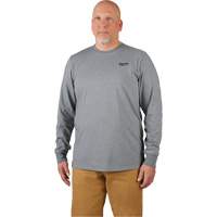 Hybrid Work Tee Shirt, Men's, Small, Grey Les Fournitures Industrielles Méga