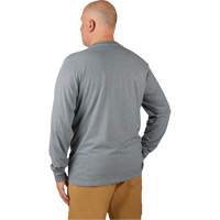 Hybrid Work Tee Shirt, Men's, Small, Grey Les Fournitures Industrielles Méga