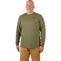 Hybrid Work Tee Shirt, Men's, Small, Green Les Fournitures Industrielles Méga