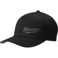Casquette ajust&eacute;e Flexfit - petit/moyen, Noir, Poly-coton Les Fournitures Industrielles Méga