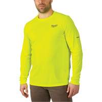 Workskin Lightweight High Visibility Shirt, Men's, Small, Yellow Les Fournitures Industrielles Méga