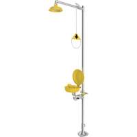 Combination Emergency Shower & Eyewash Station, Pedestal Les Fournitures Industrielles Méga