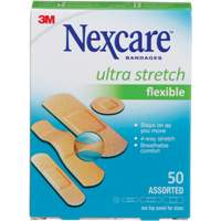 Nexcare Ultra Stretch Bandages, Assorted, Plastic, Non-Sterile Les Fournitures Industrielles Méga