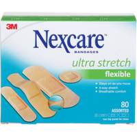 Pansements ultra-extensibles Nexcare, Assorti, Plastique, Non st&eacute;rile Les Fournitures Industrielles Méga