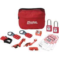 Trousse de cadenassage standard avec cadenas en thermoplastique Zenex, Ensemble &eacute;lectrique, 13 composants compris Les Fournitures Industrielles Méga
