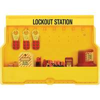 Premier Electrical Lockout Station, None Padlocks, 16 Padlock Capacity, Padlocks Not Included Les Fournitures Industrielles Méga