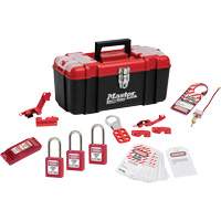 Trousse de cadenassage standard avec cadenas en thermoplastique Zenex, Ensemble &eacute;lectrique, 14 composants compris Les Fournitures Industrielles Méga