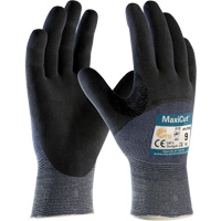 Gants r&eacute;sistants aux coupures en tricot sans couture ATG MaxiCut Ultra, Taille Grand, Calibre 15, Rev&ecirc;tement Nitrile, Enveloppe en Fil technique, ASTM ANSI niveau A3/EN 388 niveau 5/EN 388 niveau C Les Fournitures Industrielles Méga