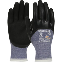 Gants r&eacute;sistants aux coupures dans un milieu de travail huileux ATG MaxiCut, Taille Grand, Calibre 15, Rev&ecirc;tement Nitrile, Enveloppe en Fil technique, ASTM ANSI niveau A3/EN 388 niveau 4/EN 388 niveau C Les Fournitures Industrielles Méga
