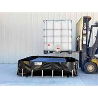 Ultra-IBC Berm&reg; Spill Berm, 400 US gal. Capacity, 6' W x 6' L x 18" H, L-Bracket Les Fournitures Industrielles Méga