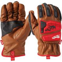 Goatskin Impact Gloves, Small, Grain Leather Palm Les Fournitures Industrielles Méga