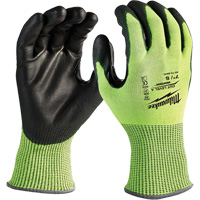 Gants haute visibilit&eacute; r&eacute;sistant aux coupures, Petit, Calibre 13, Rev&ecirc;tement Nitrile/Polyur&eacute;thane, ANSI/ISEA 105 niveau 4 Les Fournitures Industrielles Méga