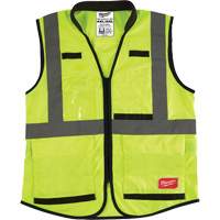 Performance Safety Vest, High Visibility Lime-Yellow, 4X-Large/5X-Large Les Fournitures Industrielles Méga
