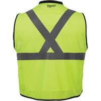 Performance Safety Vest, High Visibility Lime-Yellow, 4X-Large/5X-Large Les Fournitures Industrielles Méga