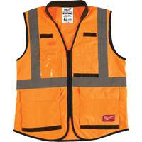 Performance Safety Vest, High Visibility Orange, 4X-Large/5X-Large Les Fournitures Industrielles Méga