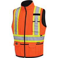 6688 Reversible Vest, High Visibility Orange, 2X-Large, Polyester Les Fournitures Industrielles Méga