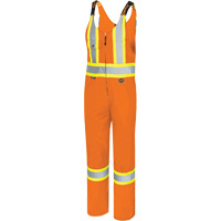 6617 Safety Overalls, Poly-Cotton, 36, High Visibility Orange Les Fournitures Industrielles Méga