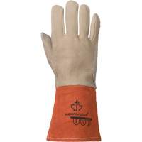TIG Welding Gloves, Grain Deerskin, Size Medium Les Fournitures Industrielles Méga