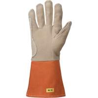 TIG Welding Gloves, Grain Deerskin, Size Medium Les Fournitures Industrielles Méga