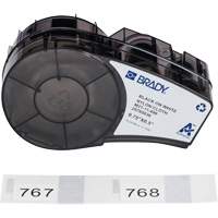 Aggressive Adhesive Multi-Purpose Labels with Ribbon, Black Les Fournitures Industrielles Méga