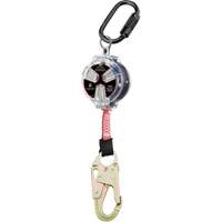 Dynamic Small Snap Hook Self-Retracting Lifeline, 6', Polyester, Swivel Les Fournitures Industrielles Méga