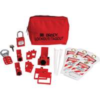 Electrical Lockout Tagout Kit with Nylon Safety Padlock in Pouch, Circuit Breaker Type Les Fournitures Industrielles Méga