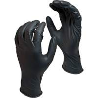 Gants jetables biod&eacute;gradables Green Monkey, Petit, Nitrile, 8 mils, Sans poudre, Noir Les Fournitures Industrielles Méga