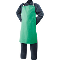 Tablier en coton ignifuge Weldlite, Salopette, 36" lo, Vert Les Fournitures Industrielles Méga