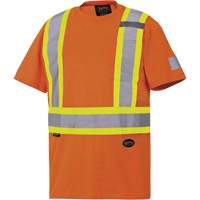 6978 T-shirt de s&eacute;curit&eacute;, Coton, Grand, Orange Les Fournitures Industrielles Méga