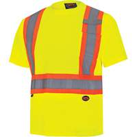 6991 Chandail de s&eacute;curit&eacute; en il-de-perdrix, Polyester, 3T-Grand, Jaune lime haute visibilit&eacute; Les Fournitures Industrielles Méga