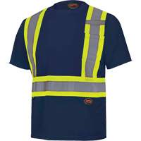 6992N Chandail de s&eacute;curit&eacute; en il-de-perdrix, Polyester, T-petit, Bleu marin Les Fournitures Industrielles Méga