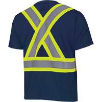 6992N Chandail de s&eacute;curit&eacute; en il-de-perdrix, Polyester, T-petit, Bleu marin Les Fournitures Industrielles Méga